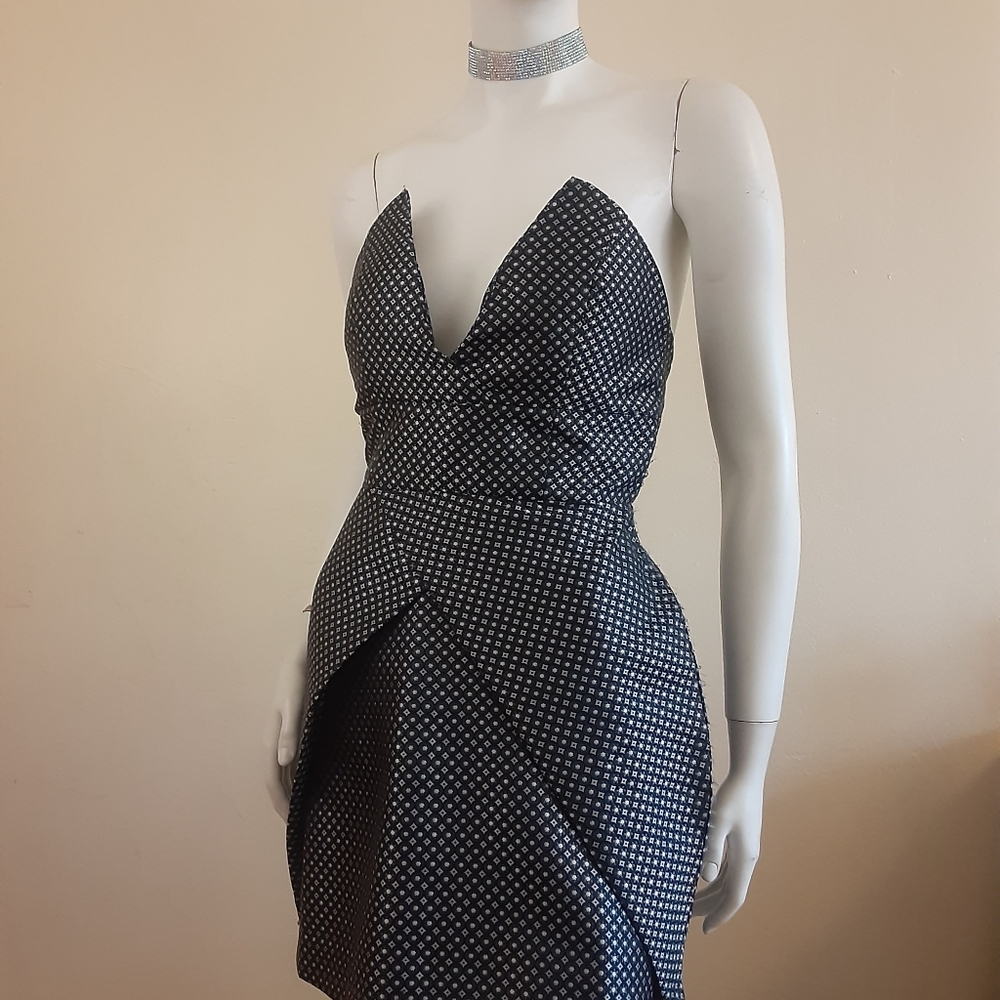 Nasty Gal Geometric Print Structered Mini Dress